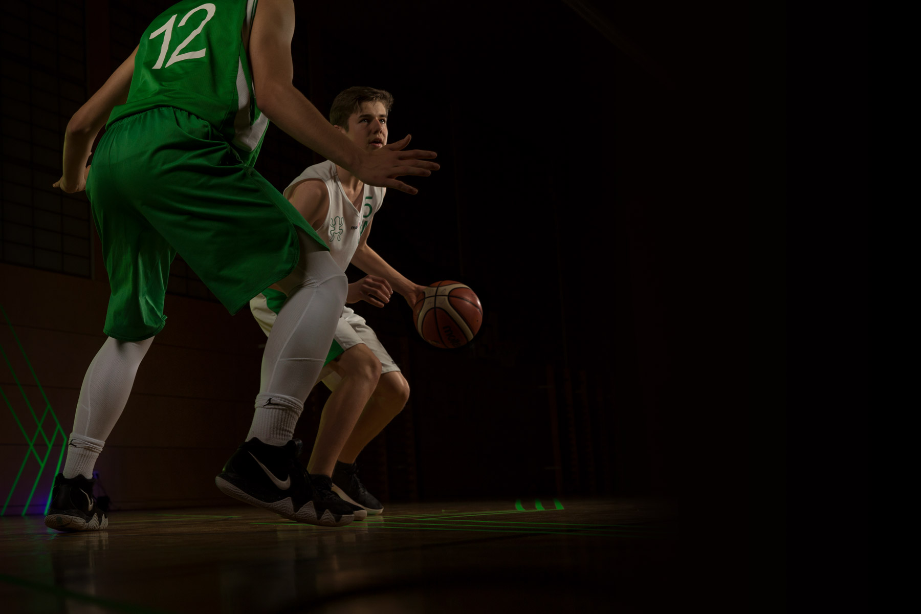 Spieler der DJK SBM U18 Mannschaft beim Basketball Training